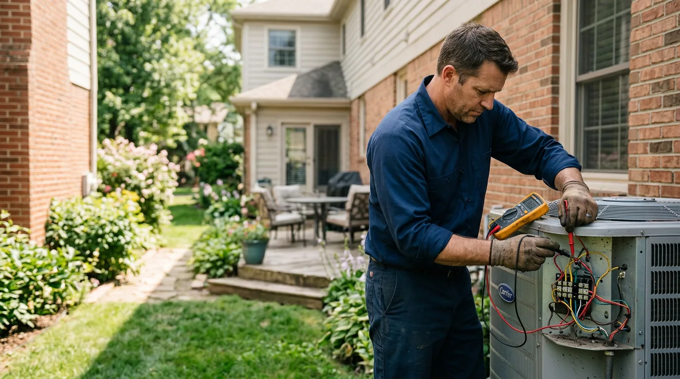 HVAC technician working near Elgin, NE
